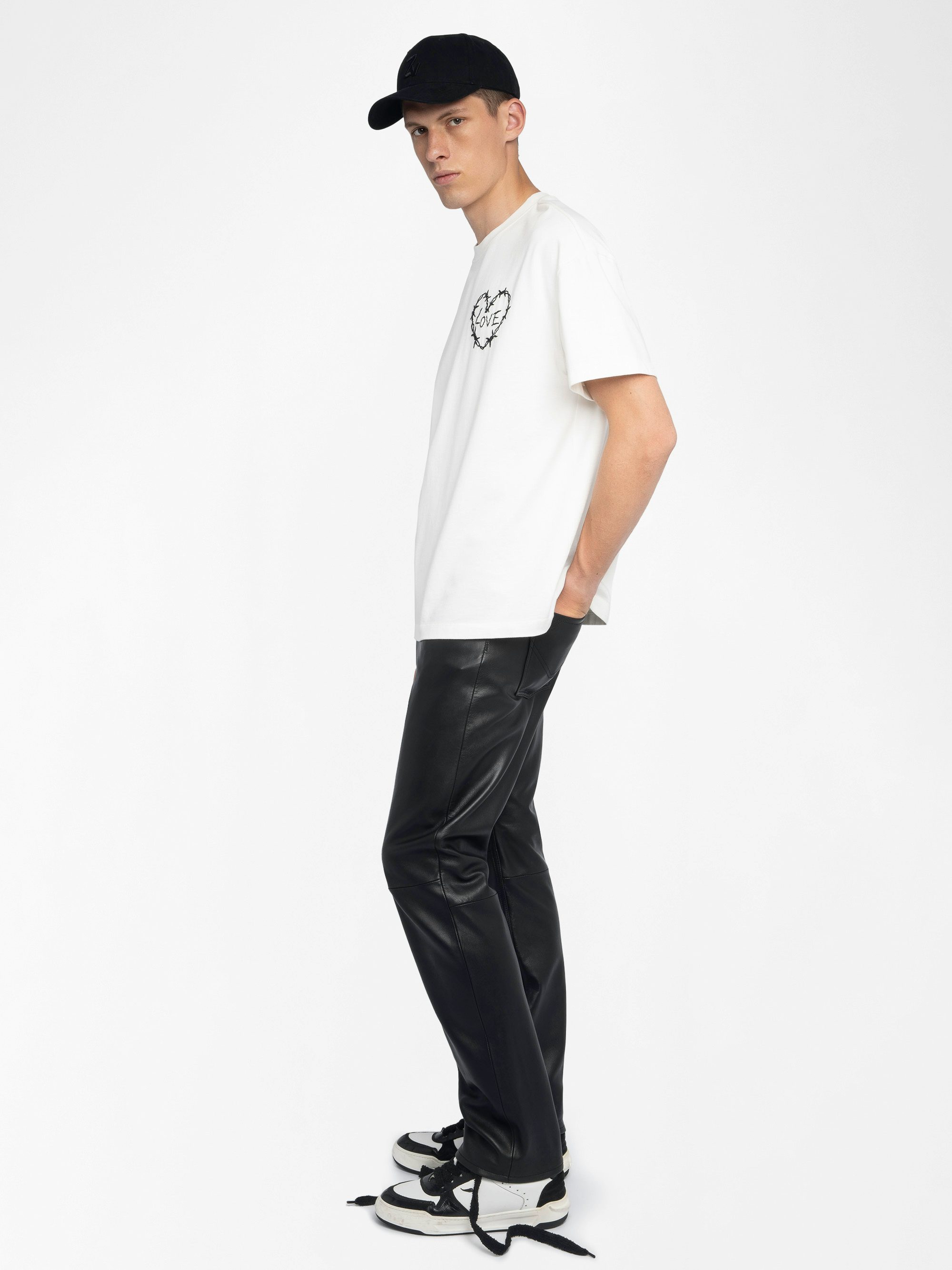 Teddy T-shirt - Oversized short-sleeved T-shirt with front print.